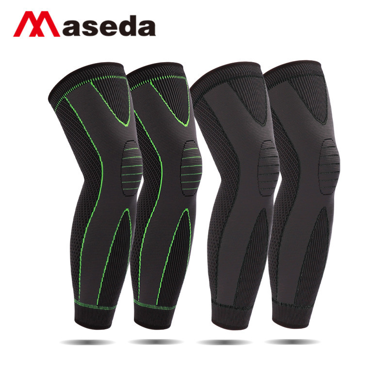 Mastar Cross-Border Fitness Boost Elastic Knitted Sports Nylon Kneecap Strap Pressurized Non-Slip Lengthened Leggings
