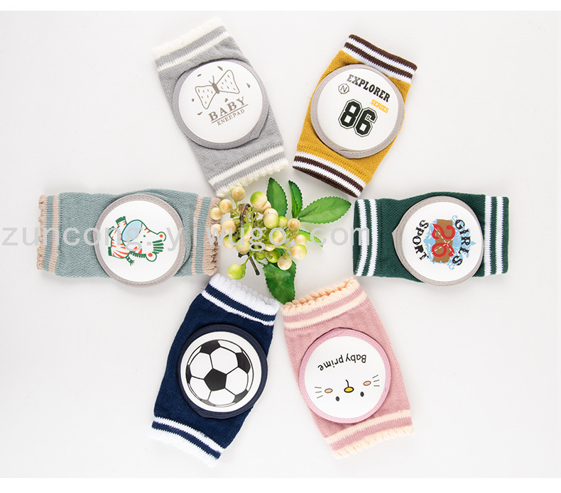 New Baby Toddler Crawling Kneecap Spring and Summer Thin Cotton Breathable Drop-Resistant Baby Kneecap Children&#039;s Socks