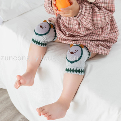 New Baby Toddler Crawling Kneecap Spring and Summer Thin Cotton Breathable Drop-Resistant Baby Kneecap Children's Socks