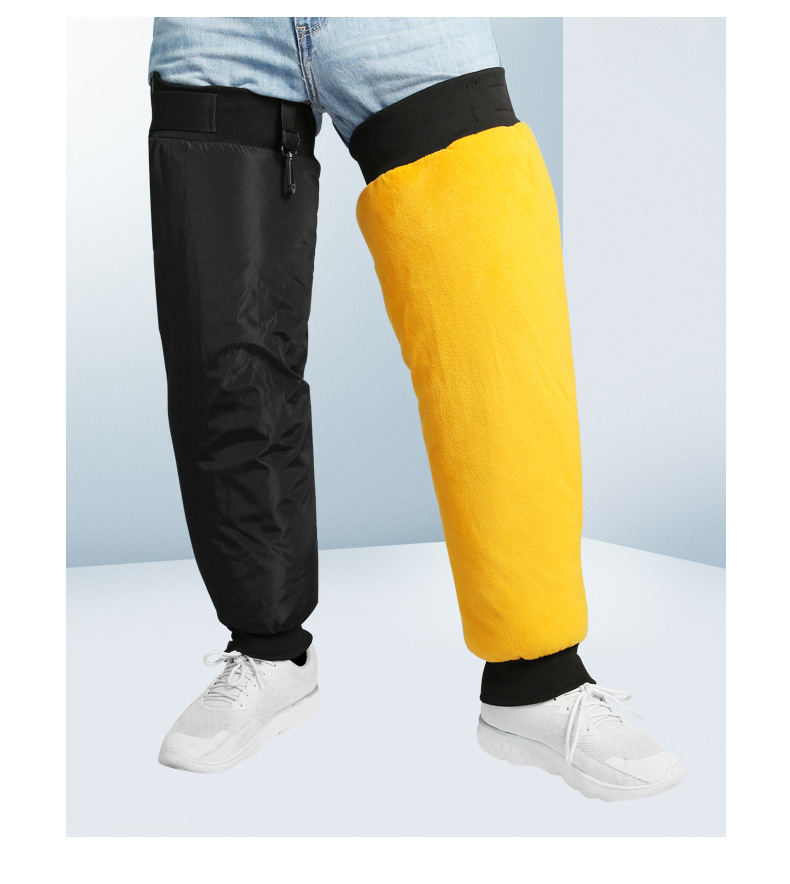 Electric Motorcycle Warm Kneecap Riding Cold-Proof Windproof Knee Pad Leg Zipper Leg Protector Artifact in Stock