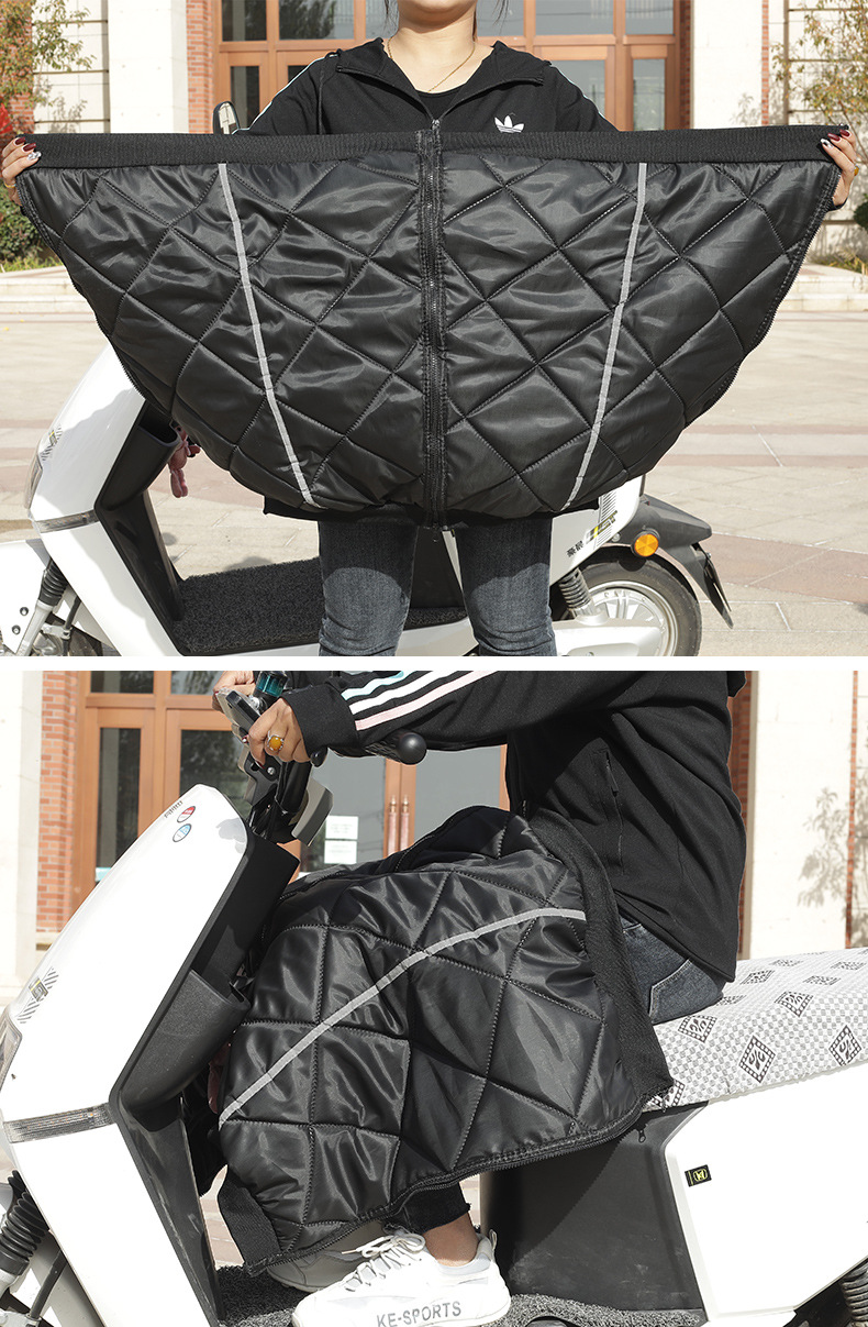 Electric Motorcycle Warm Kneecap Riding Cold-Proof Windproof Knee Pad Leg Zipper Leg Protector Artifact in Stock