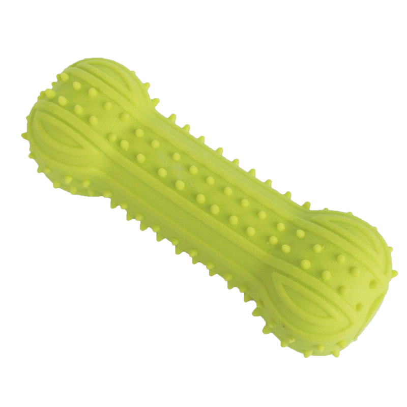 Wholesale Pet TPR Toy Long Whistle Barbell Cat Dog Sound Toy Tooth Cleaning Molar Dog Training Supplies