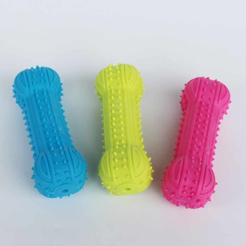 Wholesale Pet TPR Toy Long Whistle Barbell Cat Dog Sound Toy Tooth Cleaning Molar Dog Training Supplies Wholesale Pet TPR Toy Long Whistle Barbell Cat Dog Sound Toy Tooth Cleaning Molar Dog Training Supplies