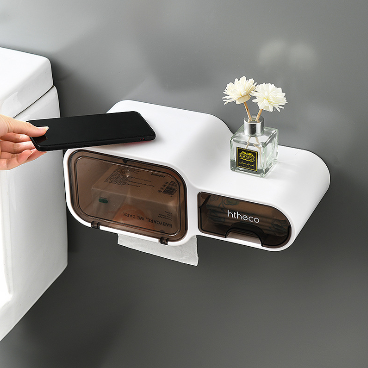 Creative Multi-Functional Whistle Tissue Box Buckle Button Type Semi-Permeable Film Clear Punch-Free Storage Box Creative Multi-Functional Whistle Tissue Box Buckle Button Type Semi-Permeable Film Clear Punch-Free Storage Box