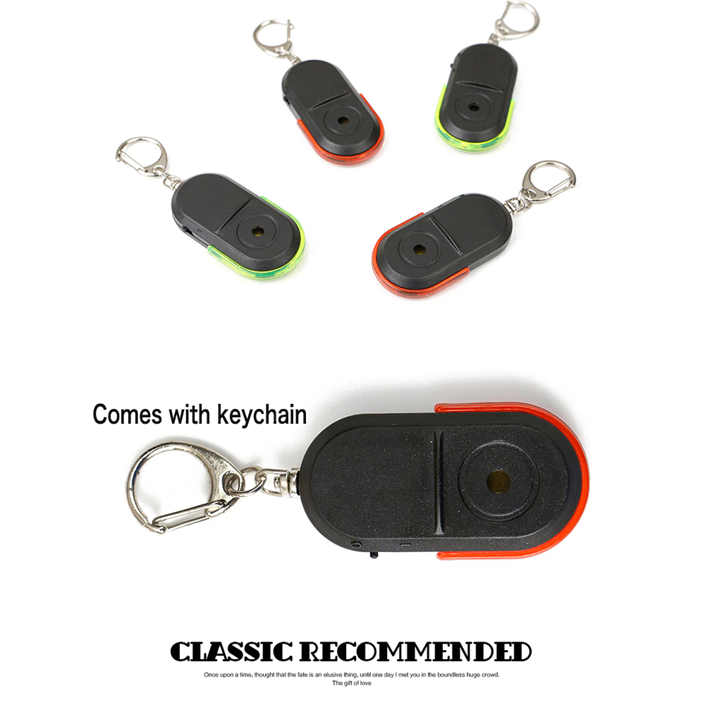 Plapieyy319 LED Keychain Finder Wallet Anti-Lost Whistle Tracker With Flashing Lights And Loud Alarm Prompts kdy finder