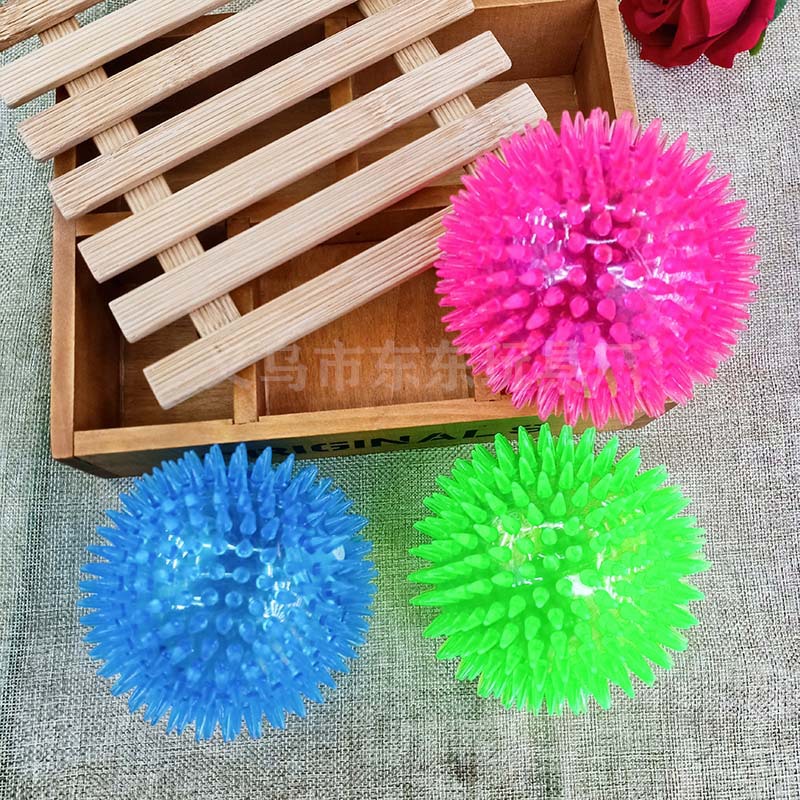 Large Number 10cm Flash Acanthosphere Luminous Band Rope Whistle Squeeze and Sound Massage Ball Voice Elastic Ball Luminous Toys Large Number 10cm Flash Acanthosphere Luminous Band Rope Whistle Squeeze and Sound Massage Ball Voice Elastic Ball Luminous Toys