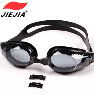Jiehu Goggles One-Piece Earplugs Waterproof Anti-Fog HD Myopia Adult Swimming Goggles Large Frame Electroplating Swimming Glasses Jiehu Goggles One-Piece Earplugs Waterproof Anti-Fog HD Myopia Adult Swimming Goggles Large Frame Electroplating Swimming Glasses