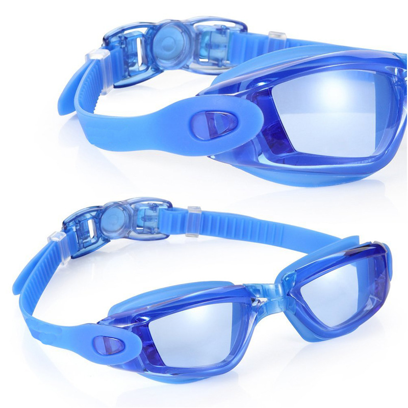 Swimming Glasses Silicone Transparent Swimming Goggles Unisex Swimming Goggles Plain Light Diving Mask Swimming Equipment Factory Direct Sales