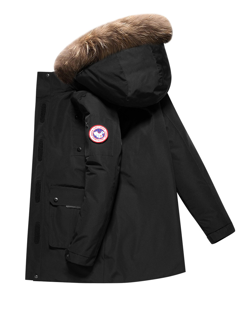 2021 New White Duck down Jacket Men's Thickened Hooded Fur Collar Warm Large Size Casual Jacket Outdoor Cold Protective Clothing 2021 New White Duck down Jacket Men's Thickened Hooded Fur Collar Warm Large Size Casual Jacket Outdoor Cold Protective Clothing