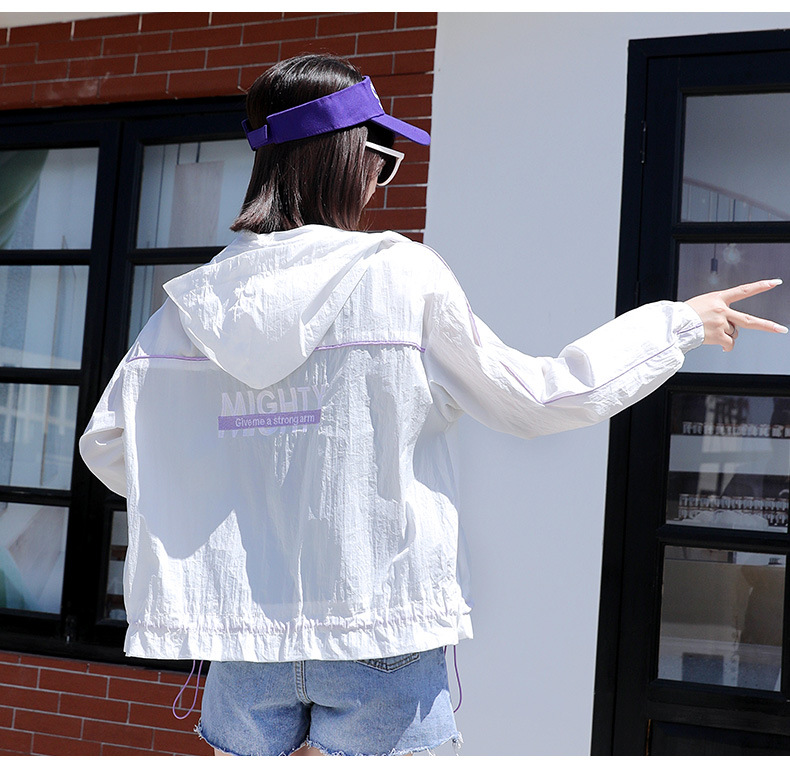 Women 'S White Short Jacket Sun Protection Clothing 21 New Summer Outdoor Sun Protection Hooded Short Coat Sun-Protective Clothing Women 'S White Short Jacket Sun Protection Clothing 21 New Summer Outdoor Sun Protection Hooded Short Coat Sun-Protective Clothing
