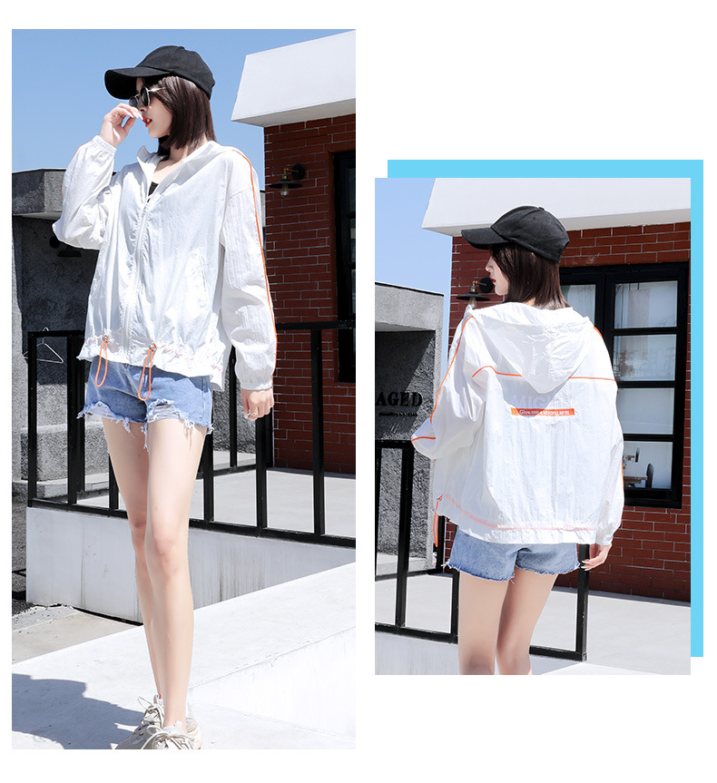 Women 'S White Short Jacket Sun Protection Clothing 21 New Summer Outdoor Sun Protection Hooded Short Coat Sun-Protective Clothing Women 'S White Short Jacket Sun Protection Clothing 21 New Summer Outdoor Sun Protection Hooded Short Coat Sun-Protective Clothing