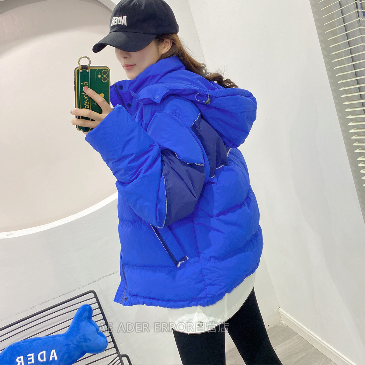 Ader down Jacket Women's 2021 New Winter Clothes Thick Loose Korean Duck down Outdoor Bread Coat Short Coat Ader down Jacket Women's 2021 New Winter Clothes Thick Loose Korean Duck down Outdoor Bread Coat Short Coat