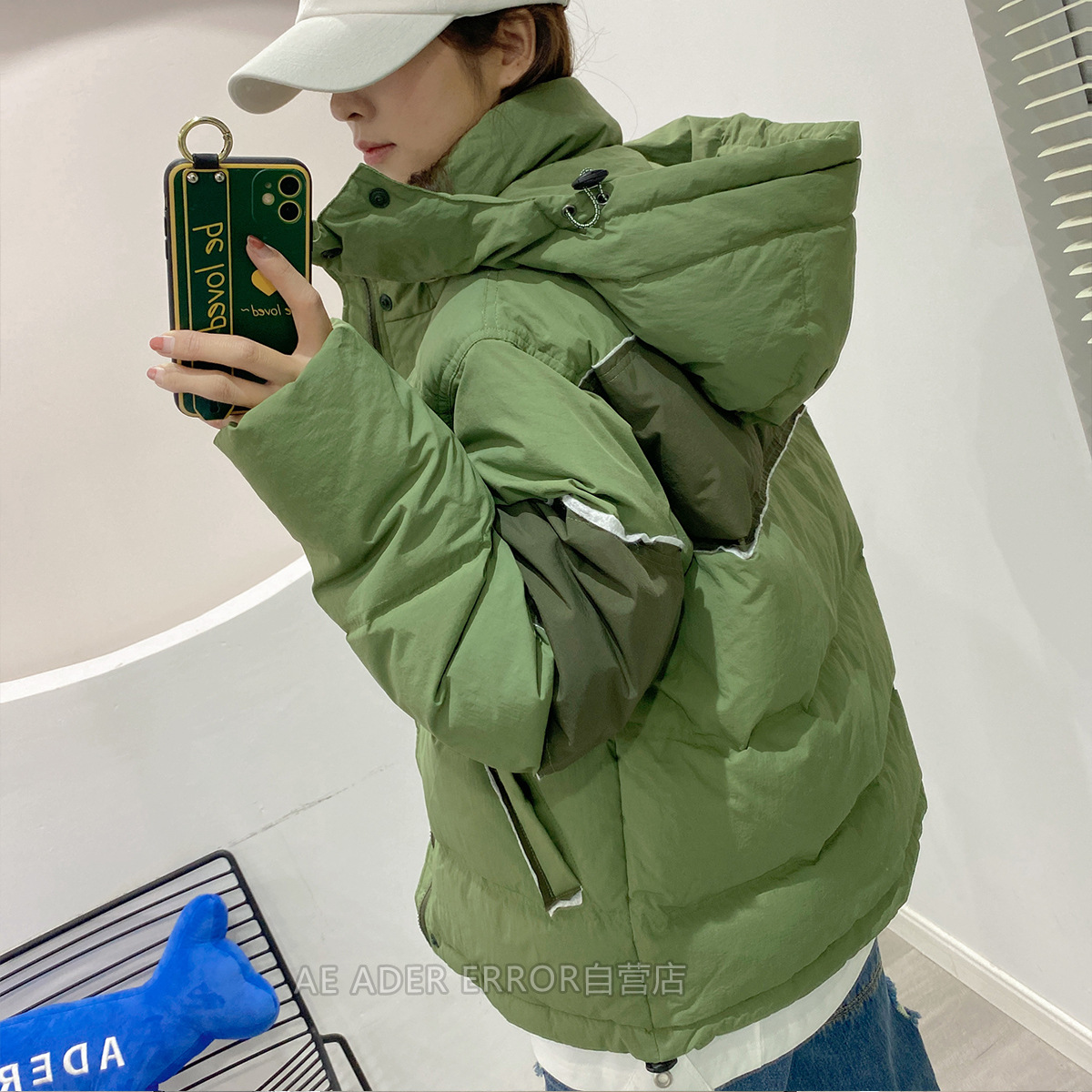 Ader down Jacket Women's 2021 New Winter Clothes Thick Loose Korean Duck down Outdoor Bread Coat Short Coat Ader down Jacket Women's 2021 New Winter Clothes Thick Loose Korean Duck down Outdoor Bread Coat Short Coat
