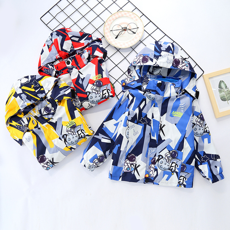 Children&#039;s Clothing Boys&#039; Autumn Outdoor Jacket Coat 2021 New Children&#039;s Autumn and Winter Detachable Three-in-One Outdoor Jacket Coat