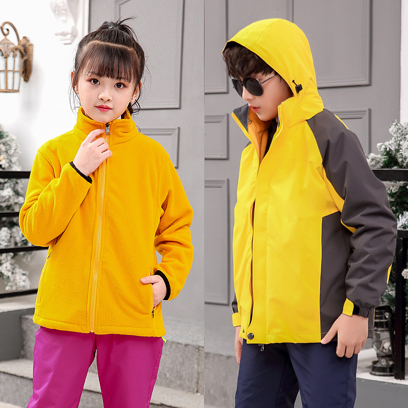 Shell Jacket Children&#039;s School Uniform College Style Boys and Girls Middle and Primary School Students Business Attire Autumn Outdoor Sports Autumn and Winter Clothing