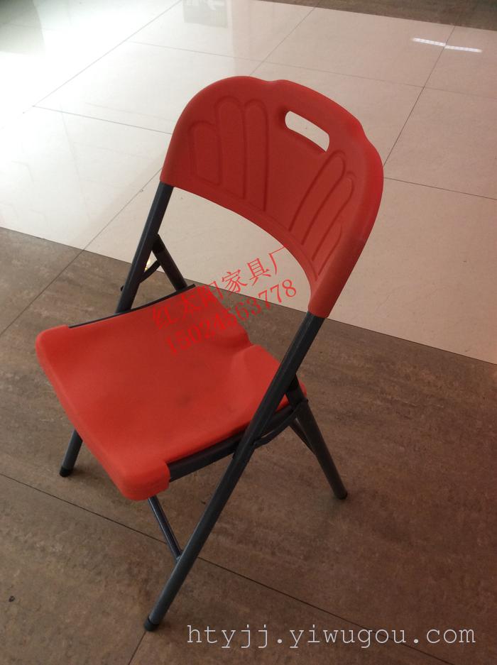 Folding chair, leisure chair, folding chair hollow blow molding, plastic chairs, plastic surface of the iron chair