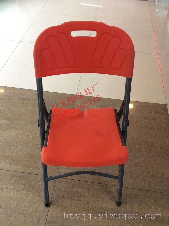 Folding chair, leisure chair, folding chair hollow blow molding, plastic chairs, plastic surface of the iron chair