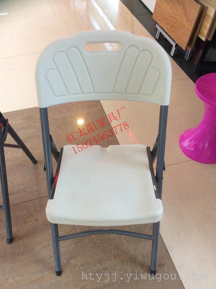 Folding chair, leisure chair, folding chair hollow blow molding, plastic chairs, plastic surface of the iron chair