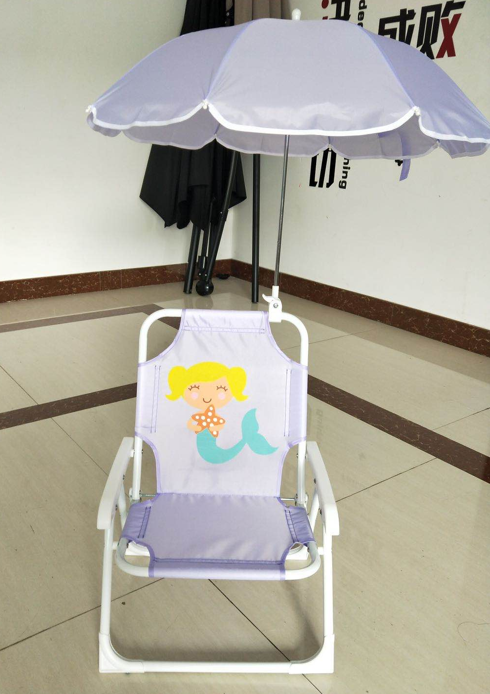 Currently Available Small Chair with Umbrella Cartoon Chair Children&#039;s Folding Chair Leisure Chair Pattern Is Available for Selection