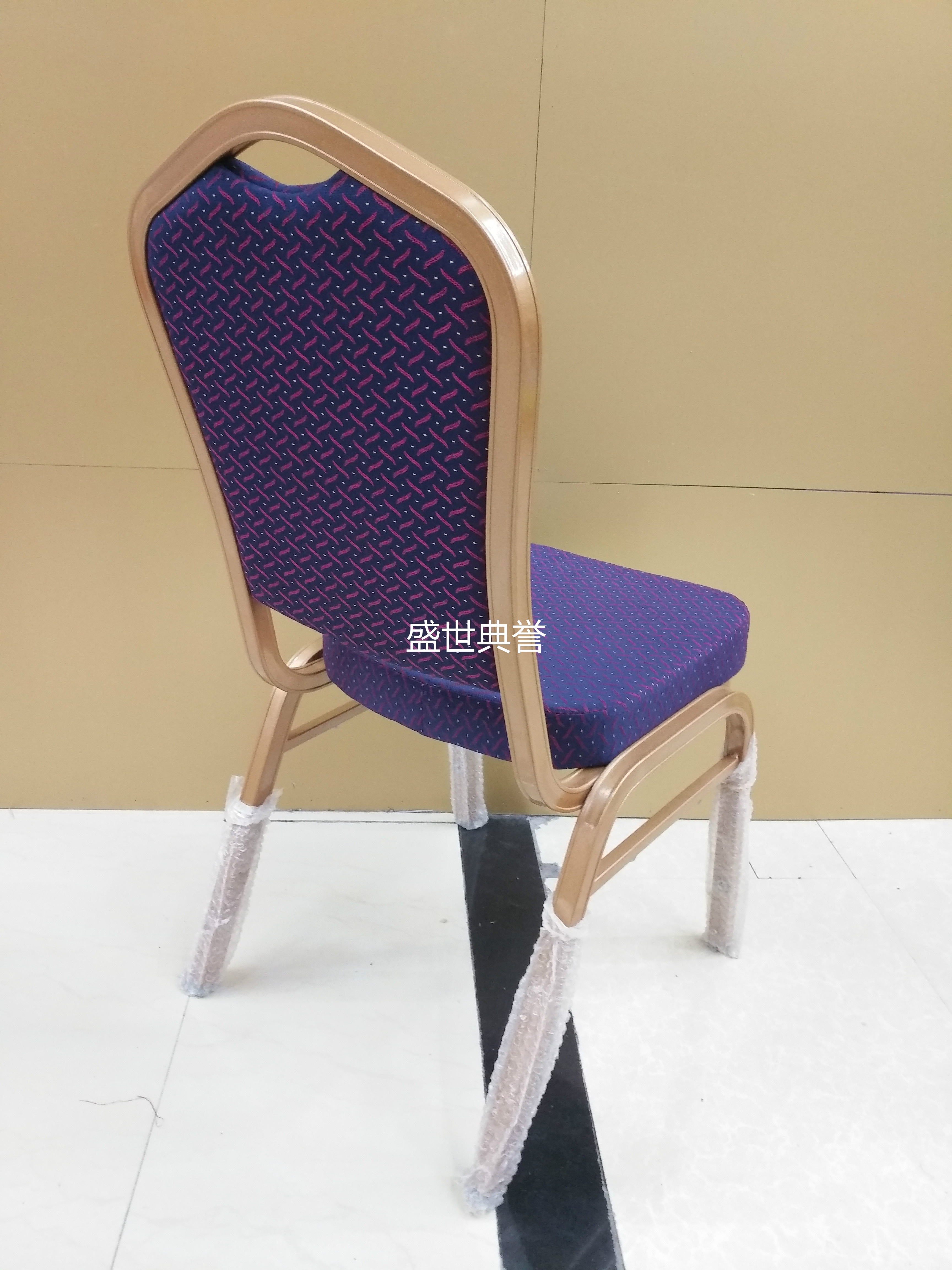 Chengdu star hotel banquet hall wedding aluminum alloy chair multi-function hall conference room metal folding chair