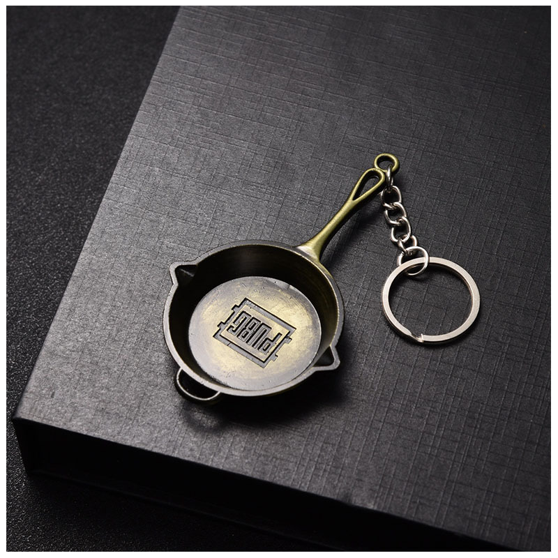 Campus Surrounding Jesus Survival PlayerUnknown&#039;s Battlegrounds Alloy Pan Revolver Sniper Rifle Weapon Keychain