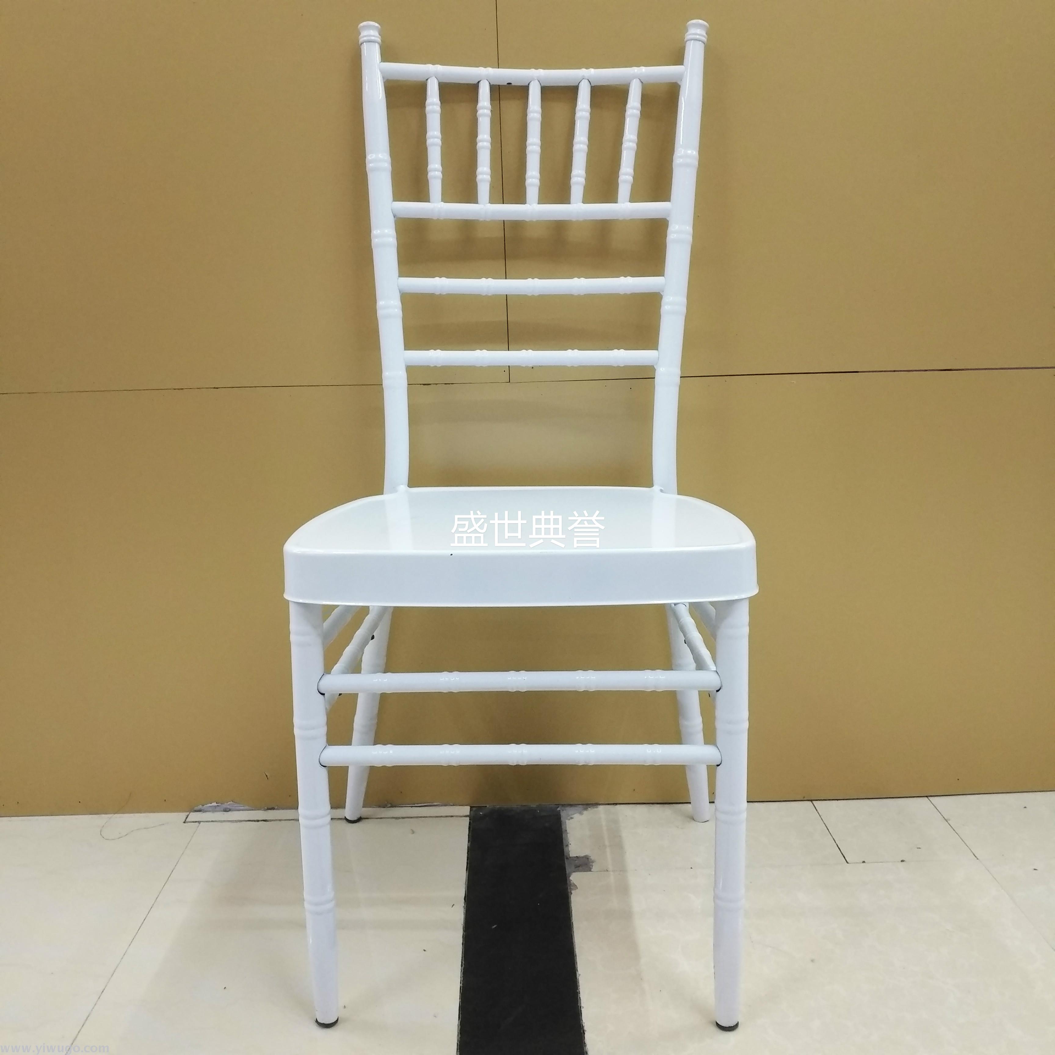 Tianjin banquet center bamboo chair wedding banquet metal folding chair foreign trade outdoor wedding party dining chair