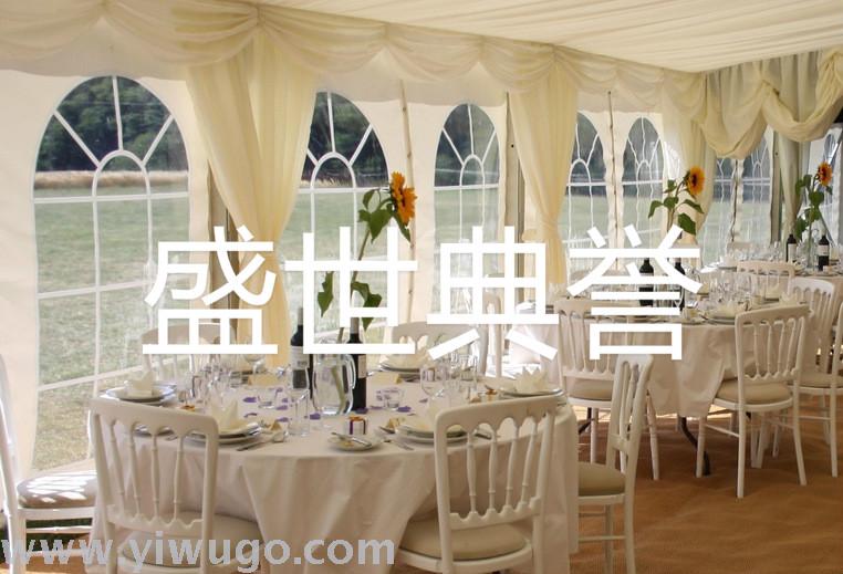 Tianjin banquet center bamboo chair wedding banquet metal folding chair foreign trade outdoor wedding party dining chair