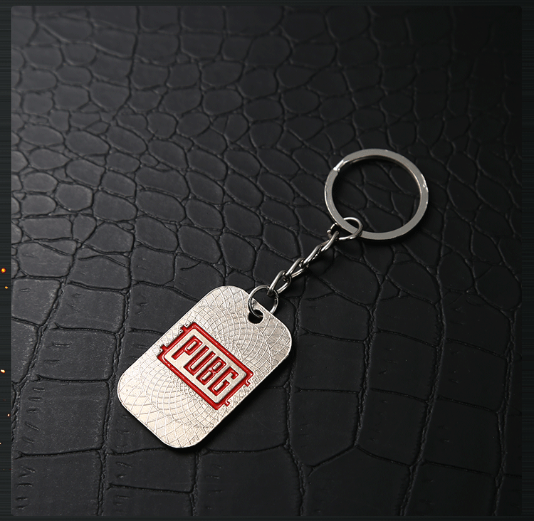 Jesus Survival Alloy Number Plate Keychain Model Eating Chicken Escape Killing Metal Number Plate Keychain Wholesale