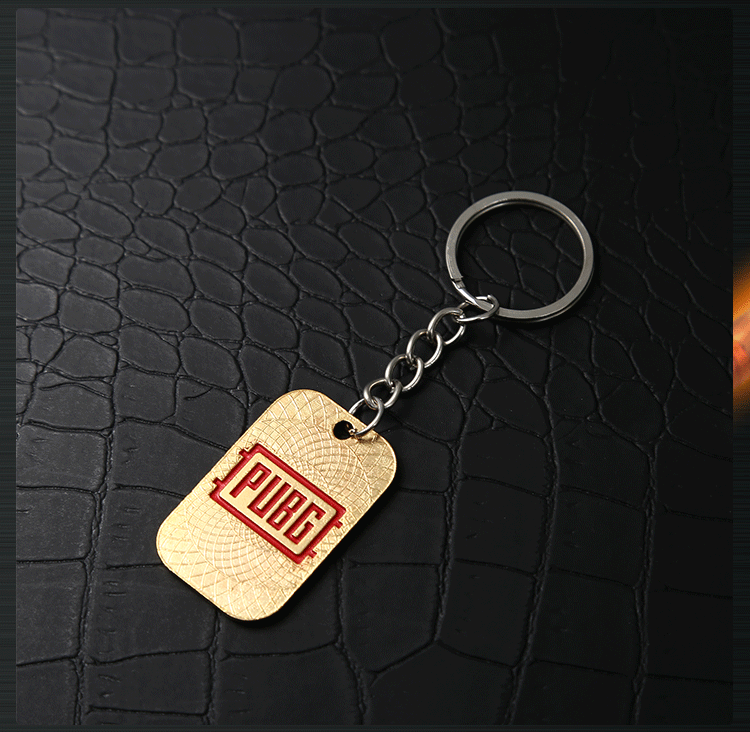 Jesus Survival Alloy Number Plate Keychain Model Eating Chicken Escape Killing Metal Number Plate Keychain Wholesale