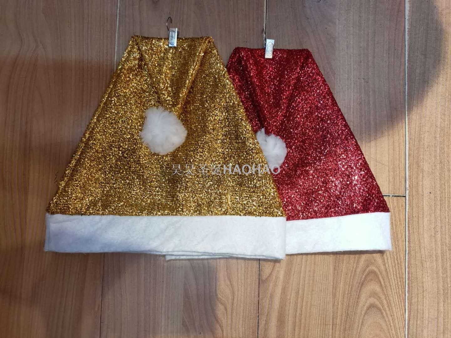Christmas Dress up Christmas Hat High Quality Non-Woven Fabric Children Adult Santa Claus Holiday Gift Factory Direct Sales