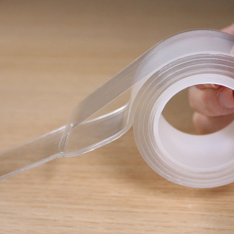Nano Tape Transparent Seamless Black Technology Strong Waterproof Double-Sided Adhesive Punch-Free Magic Invisible Soft Glue