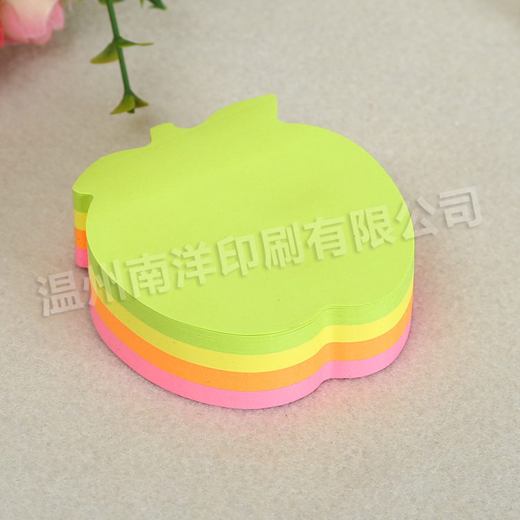 Colored Loving Heart Sticky Notes Customized Cute Creative Special-Shaped Portable Notes Sticky Note Take-out Note Sticker Printed Logo