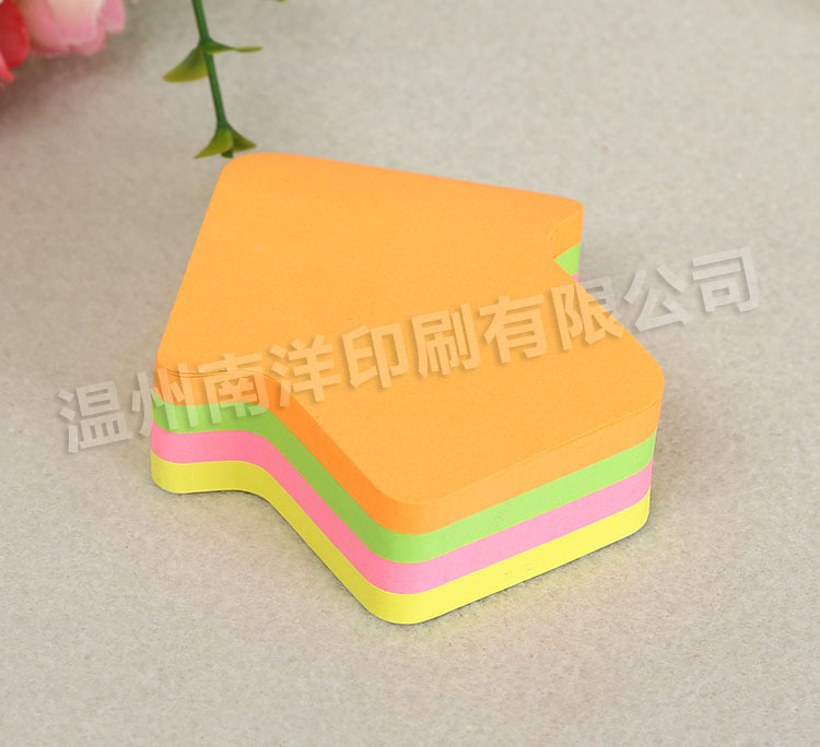 Colored Loving Heart Sticky Notes Customized Cute Creative Special-Shaped Portable Notes Sticky Note Take-out Note Sticker Printed Logo