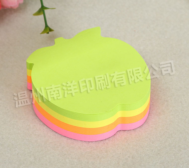 Colored Loving Heart Sticky Notes Customized Cute Creative Special-Shaped Portable Notes Sticky Note Take-out Note Sticker Printed Logo