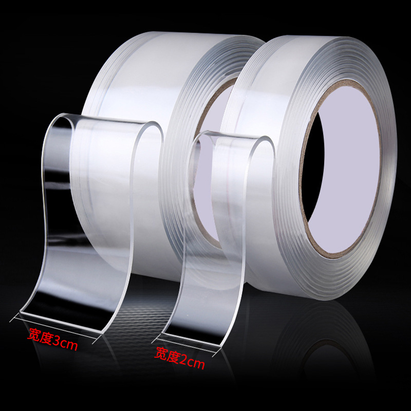 Nano Double-Sided Adhesive Transparent Tape Adhesive Double-Sided Adhesive Tape Black Technology Nano Adhesive Tape Washing Seamless Double-Sided Adhesive Tape