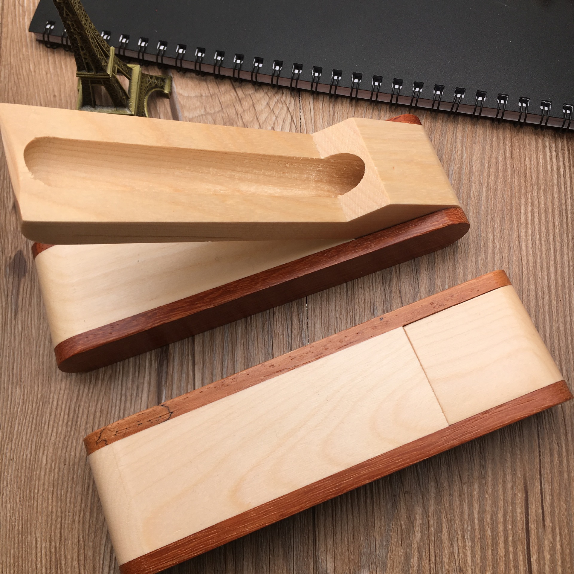 Solid Wood Wood Pencil Case Packing Box Gift Box