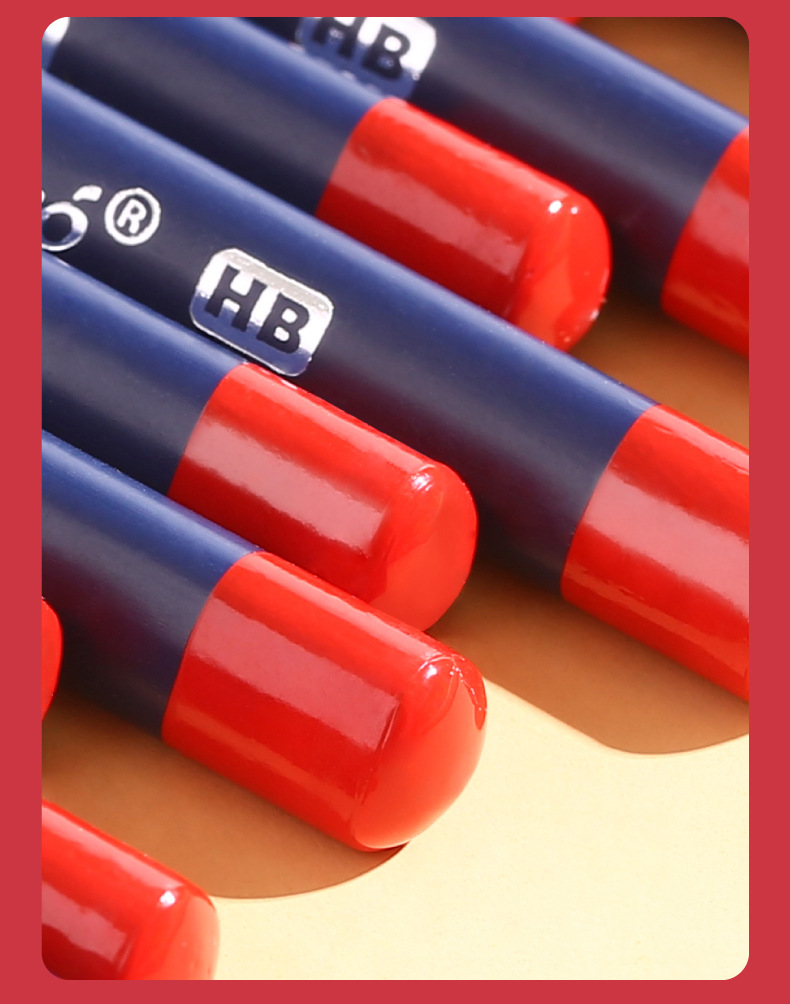 Merlot Childhood Groove Pencil Children Triangle Pole HB Pencil Kindergarten Beginner Correct Grip Position Practice Pen for Calligraphy Supplies