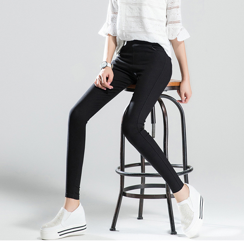 Black Leggings Outer Match Skinny Pants Women&#039;s plus Size Slim Fit Slimming Pencil Pants Tights Ankle-Length Leggings Women