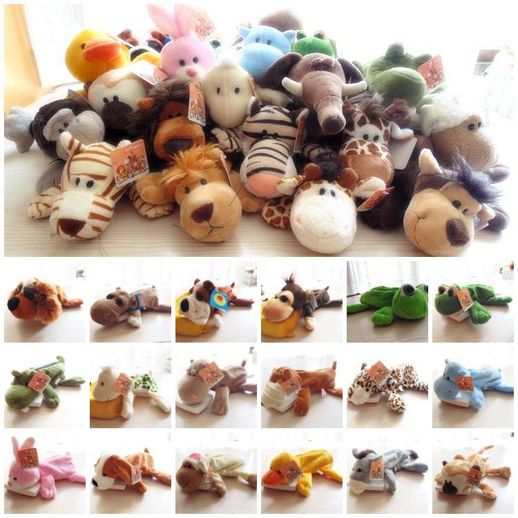 Student Plush Pencil Bag Wholesale Korean Pencil Case Cute More than 20 Cartoon Creative Animal Pencil Case Plush Toys