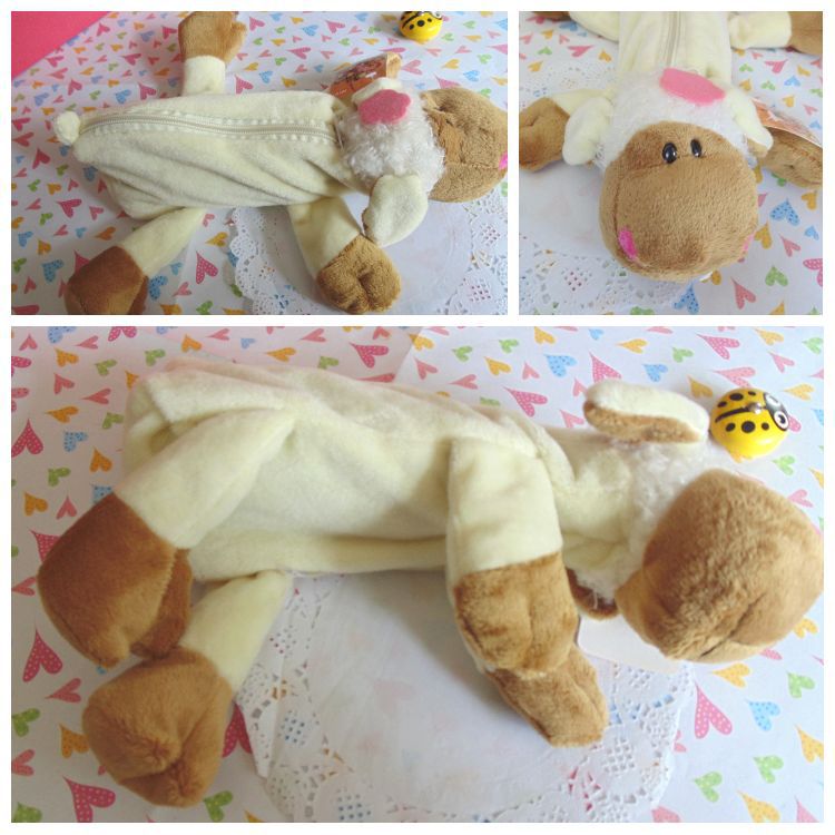 Student Plush Pencil Bag Wholesale Korean Pencil Case Cute More than 20 Cartoon Creative Animal Pencil Case Plush Toys