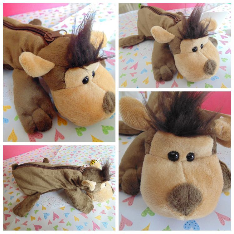 Student Plush Pencil Bag Wholesale Korean Pencil Case Cute More than 20 Cartoon Creative Animal Pencil Case Plush Toys