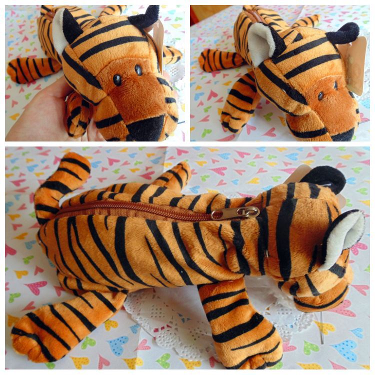 Student Plush Pencil Bag Wholesale Korean Pencil Case Cute More than 20 Cartoon Creative Animal Pencil Case Plush Toys