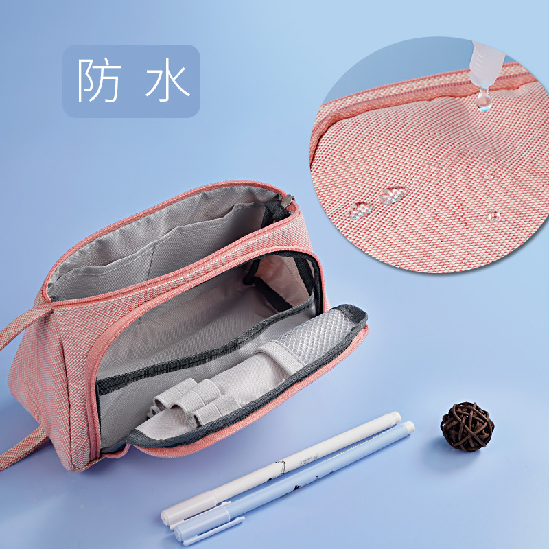 Simple Personality Learning Pencil Case Large Capacity Creative Men and Women Student Stationery Box Pencil Bag Pencil Case Learning Stationery Wholesale