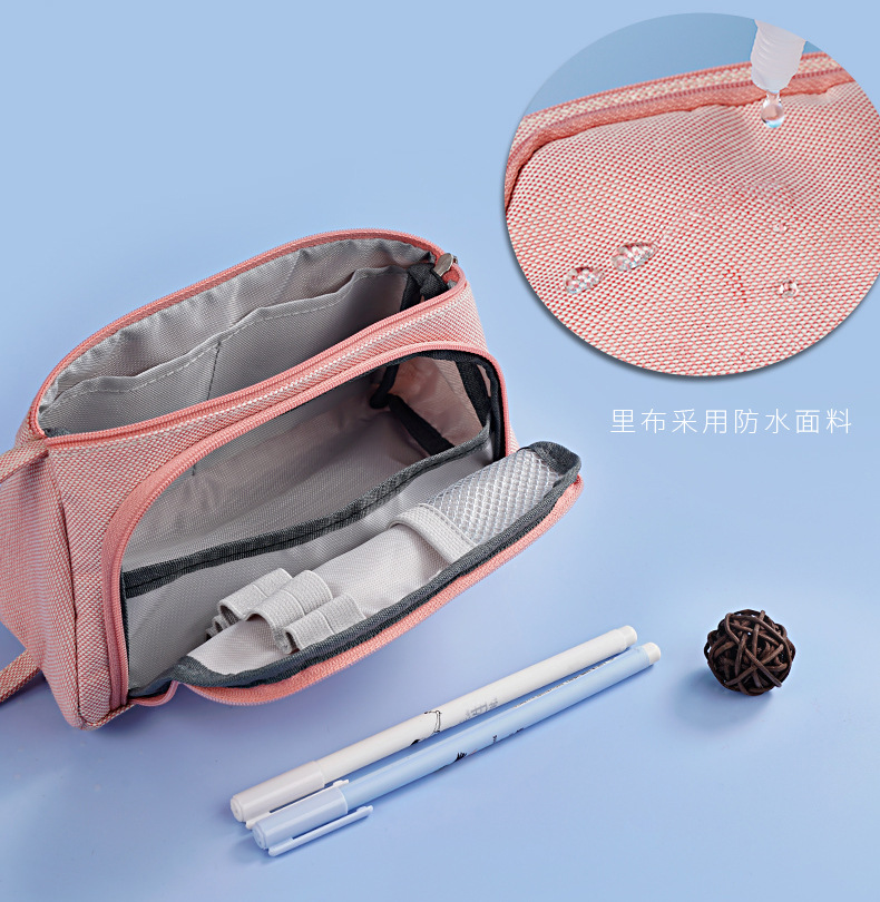 Simple Personality Learning Pencil Case Large Capacity Creative Men and Women Student Stationery Box Pencil Bag Pencil Case Learning Stationery Wholesale