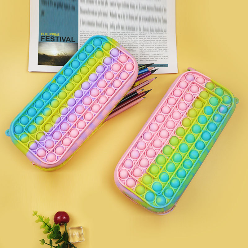 Cross-Border New Arrival Deratization Pioneer Pencil Case Student Storage Office Supplies Puzzle Decompression Deratization Pioneer Stationery Box