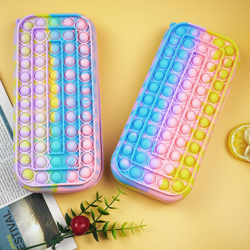 Cross-Border New Arrival Deratization Pioneer Pencil Case Student Storage Office Supplies Puzzle Decompression Deratization Pioneer Stationery Box