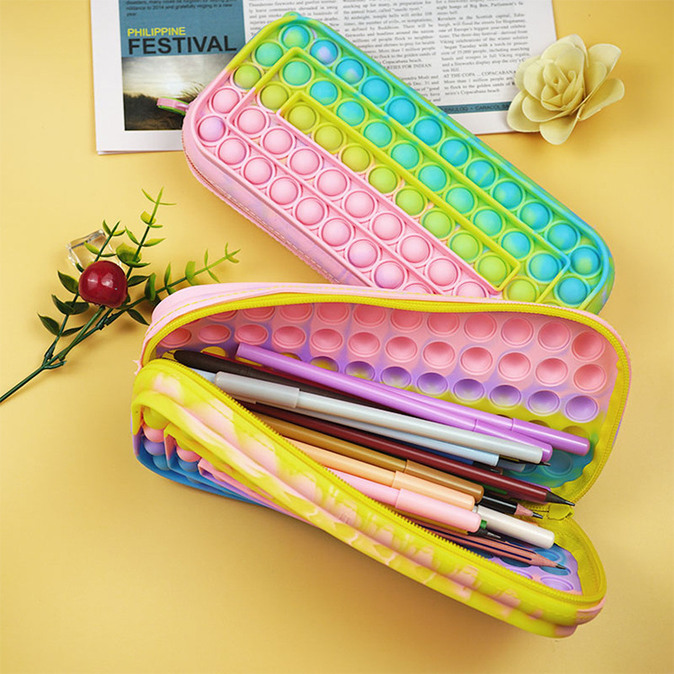 Cross-Border New Arrival Deratization Pioneer Pencil Case Student Storage Office Supplies Puzzle Decompression Deratization Pioneer Stationery Box