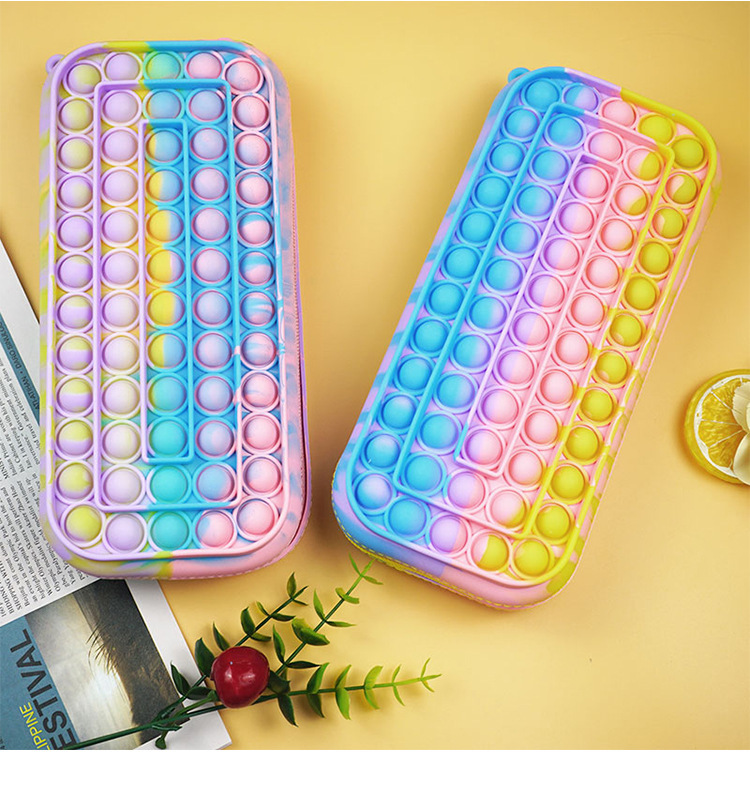 Cross-Border New Arrival Deratization Pioneer Pencil Case Student Storage Office Supplies Puzzle Decompression Deratization Pioneer Stationery Box