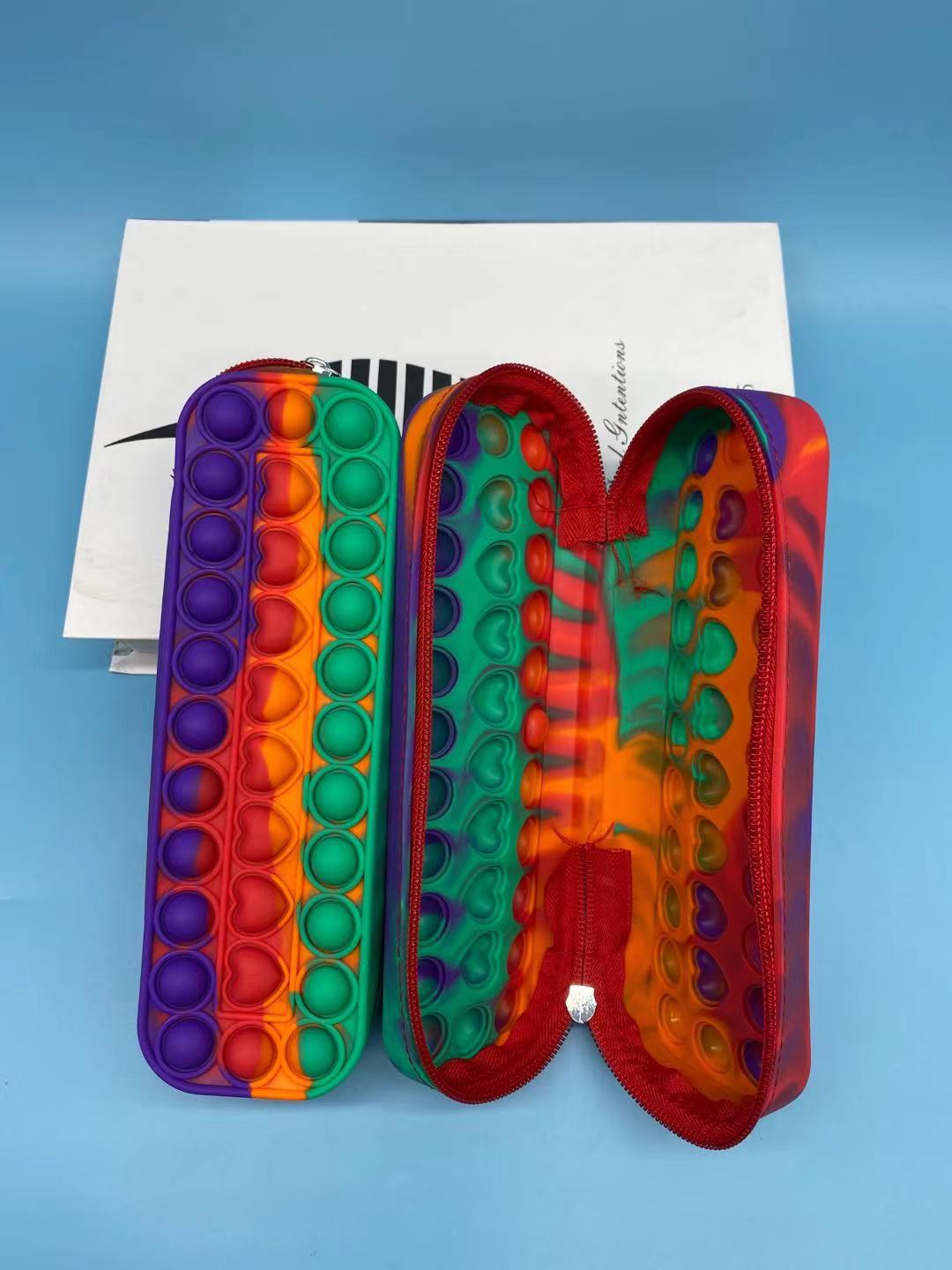 Cross-Border New Arrival Deratization Pioneer Pencil Case Student Storage Office Supplies Puzzle Decompression Deratization Pioneer Stationery Box