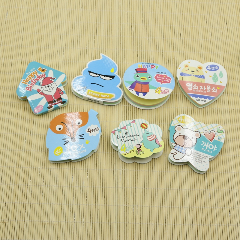 Korean Cute Post-It Notes Message Sticker Candy Color Sticky Notes Note Pad